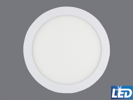 Downlight LED 18w luz blanca fra 6000k, dimetro de corte 205mm exterior 220mm.