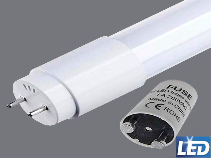 Tub Led T8 9 watts, llum freda 6400ºk, 900 lúmens, 600mm, equivalent a l'fluorescent de 18w.