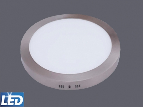 Downlight LED de superficie redondo AQUILES, 24W, 1.800L, 6.500ºK, Diámetro 300, Altura 40mm