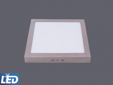Downlight LED de superfície quadrat PEGASO, 18W, 950L, 6.500ºK, 225x225x40mm