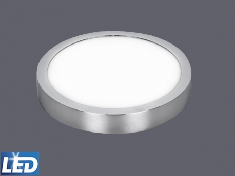 Downlight LED de superficie TALISMÁN, EXTRA FINO EN CROMO 18W, 1.440L, 4.000ºK, Diámetro 170, Altura 25mm