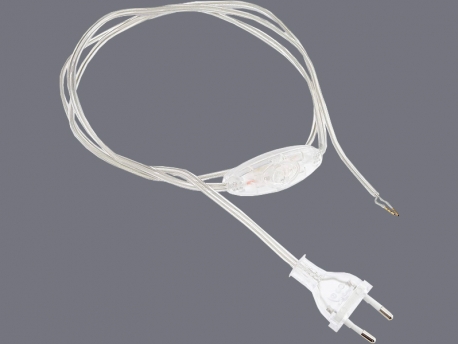 Cable de conexión para lámparas de mesa, TRANSPARENTE