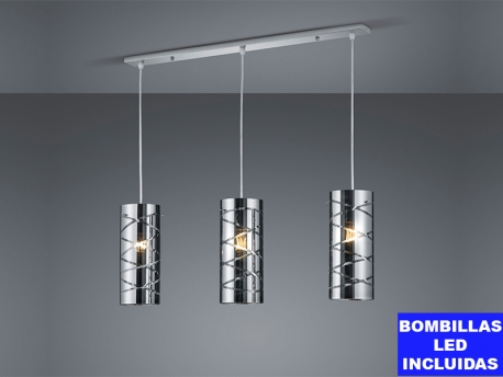 Lámpara de Techo Romano lineas rectas y sencillas altura regulable bombillas led 5w incluidas 