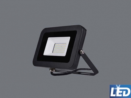 FOCO PROYECTOR LED SMD 20W 6500K 1800LM, NEGRO