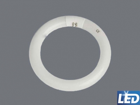 Tubo Led circular 15w, luz blanca fría 6000ºK,1100 lúmenes, Diámetro 215mm Ø, Cable conexión incluido., equivalente a 22w.